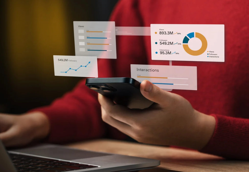 Printed search and analytics materials representing website optimization